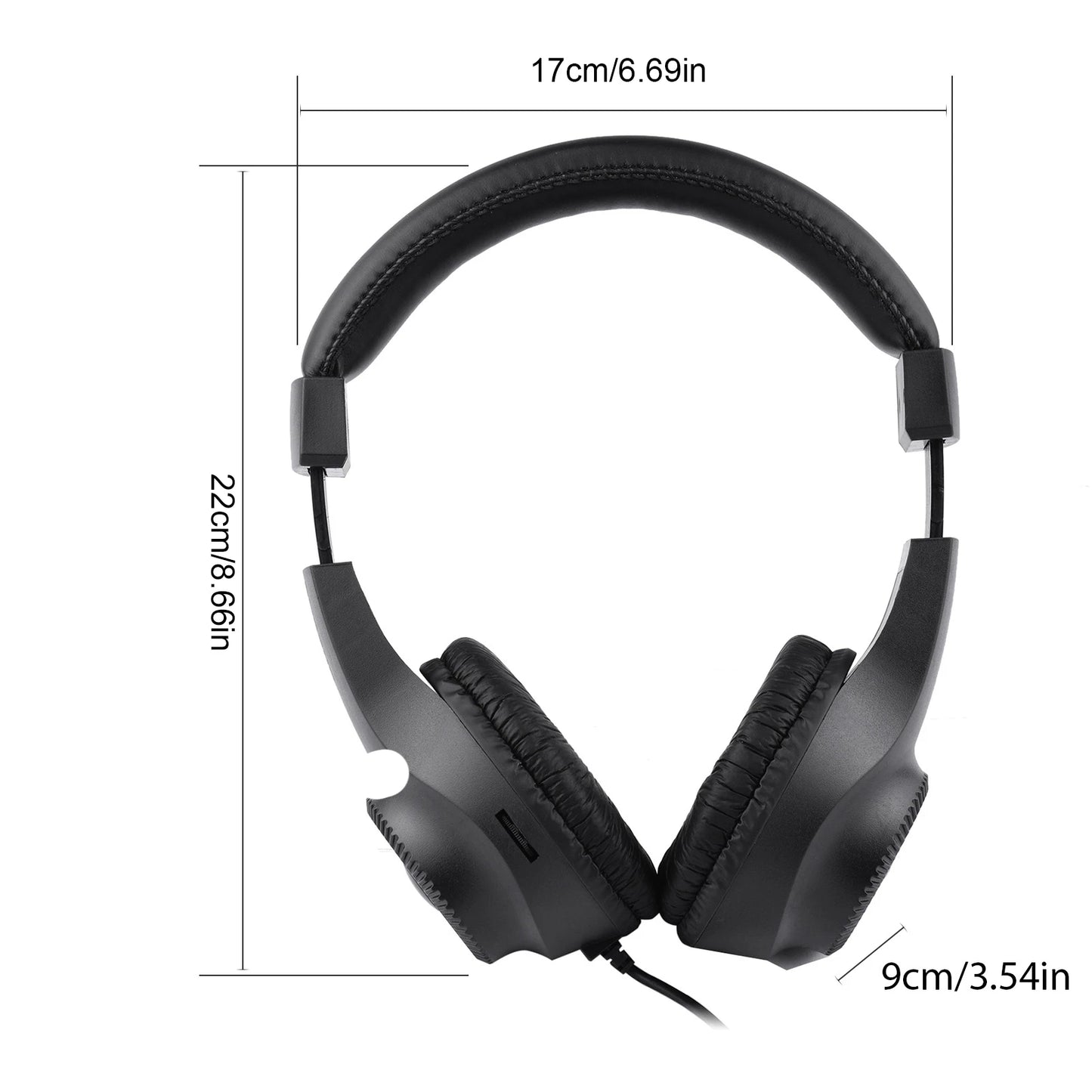 Docooler Wired Headset Self Adjusting Headband 6.5mm Jack For Instruments