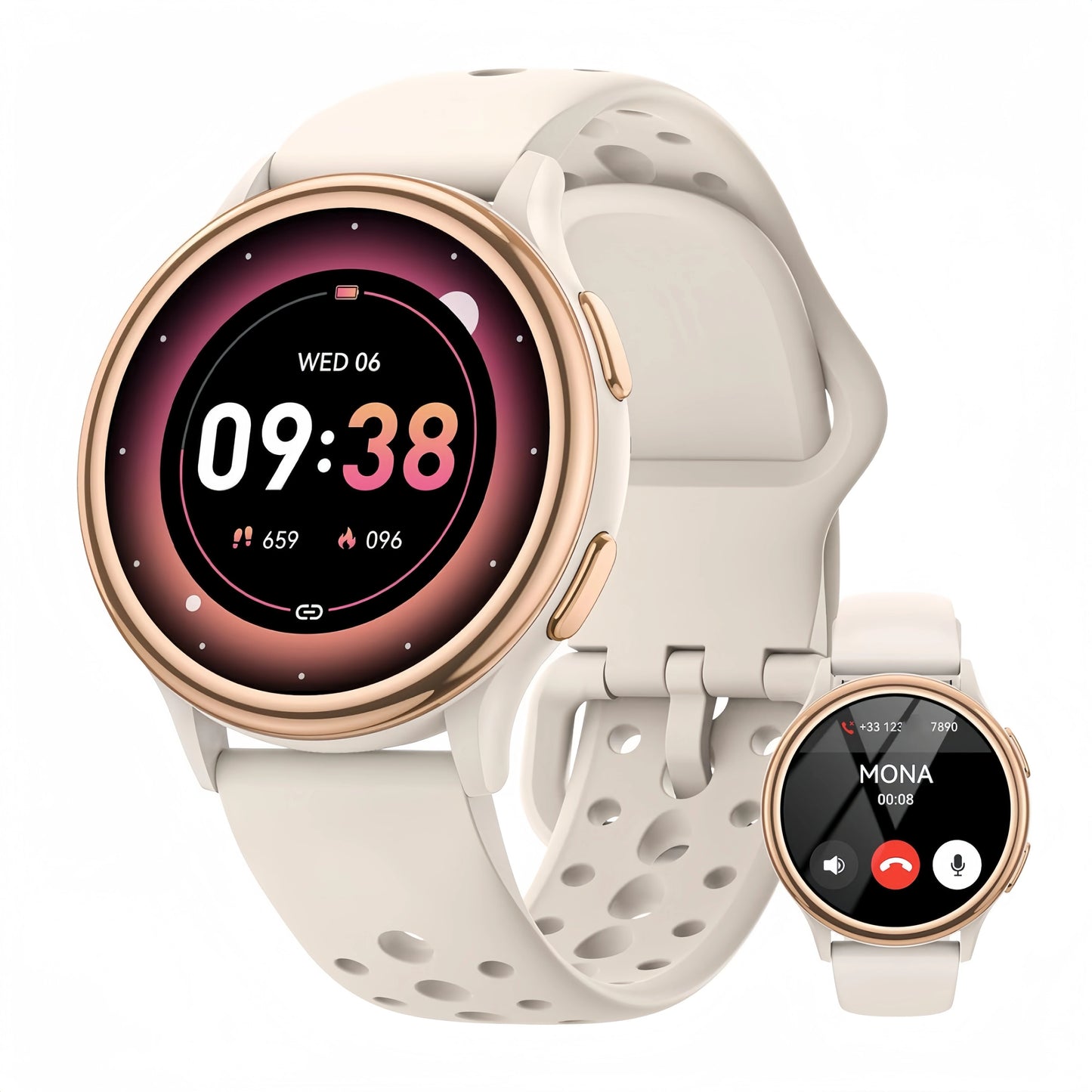 Bran Womens Smartwatch Fitness Tracker With Health Features
