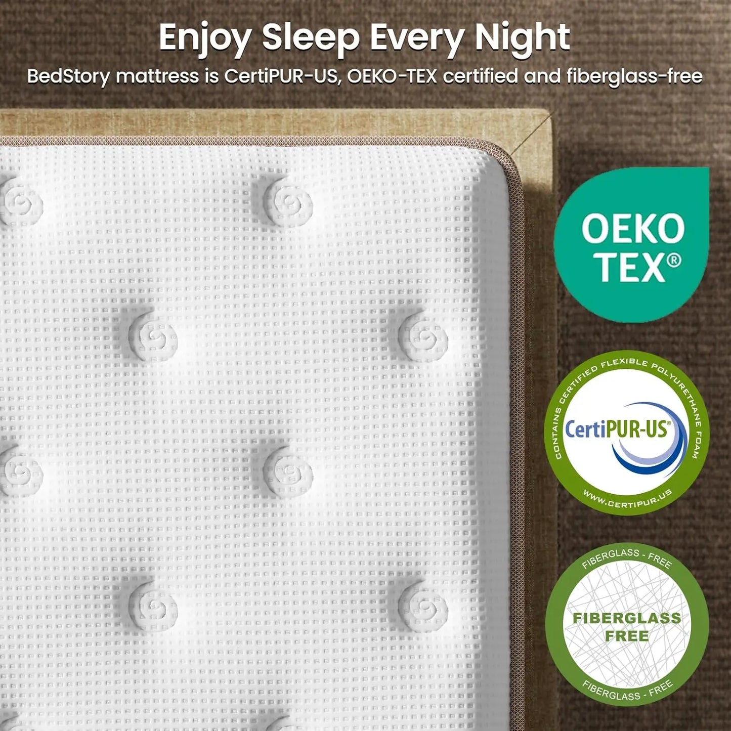 Guohe Extra Firm Hybrid Mattress With Lumbar Support And Cooling
