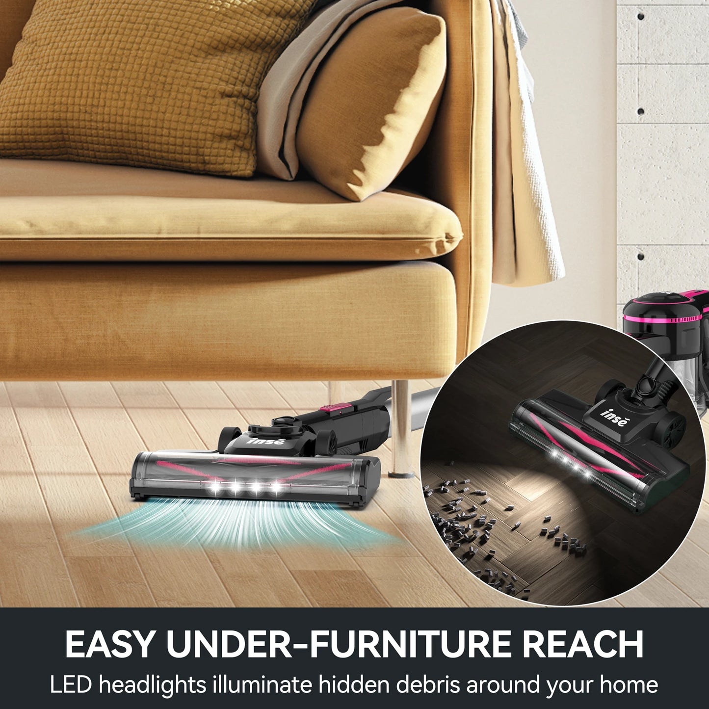 INSE N5T Cordless Vacuum Cleaner Handheld
