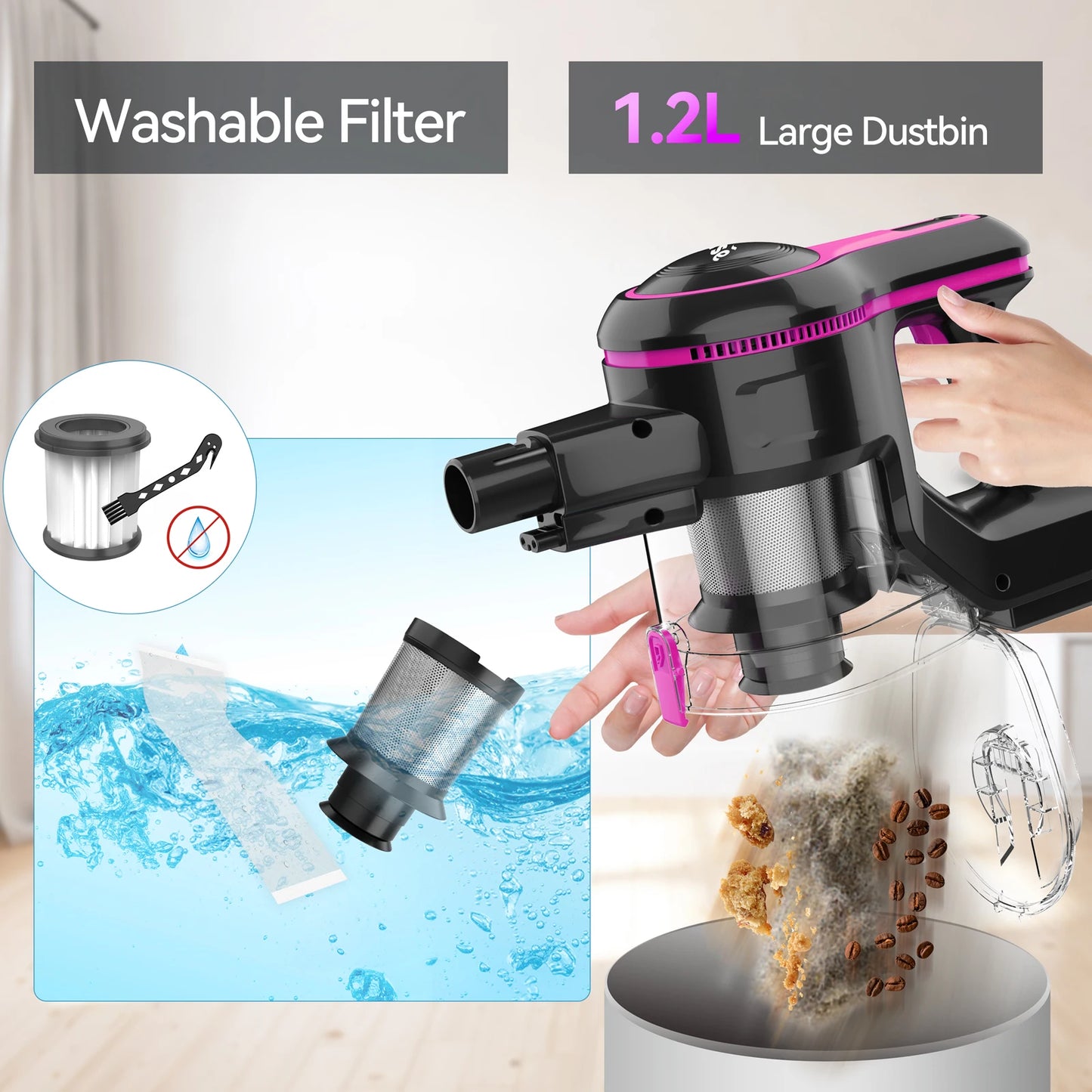 INSE N5T Cordless Vacuum Cleaner Handheld