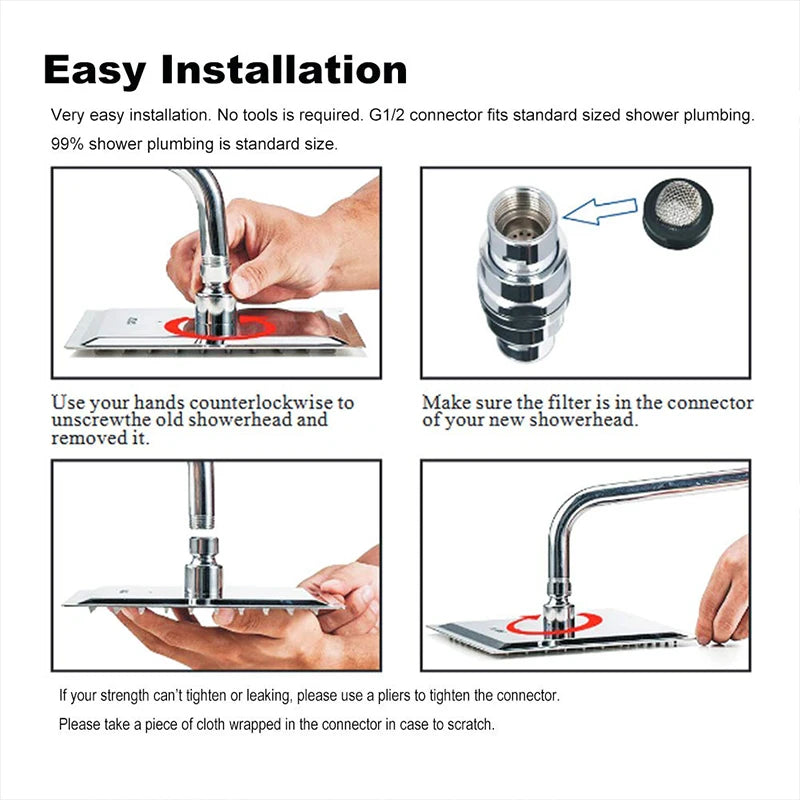 Wanmivezlo LED Square Rain Shower Head Brass UltraThin Ceiling Mount