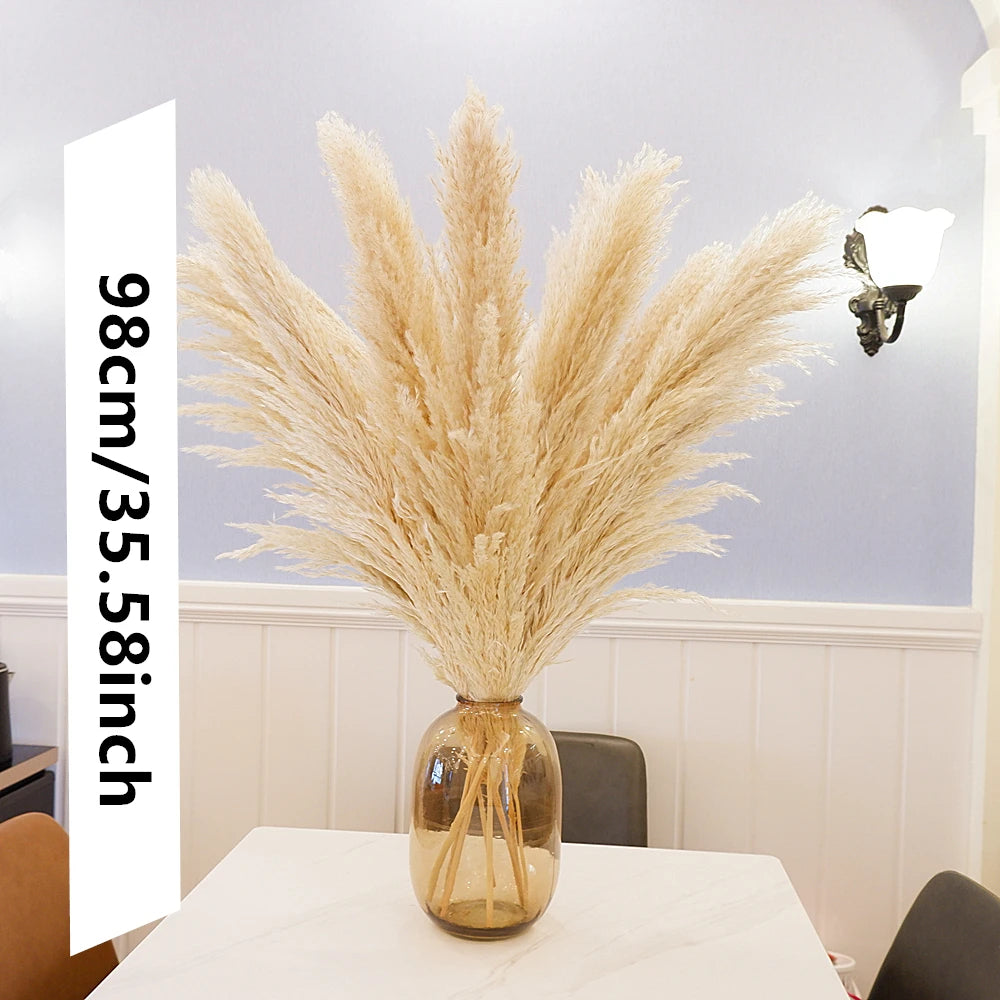 Dried Pampas Grass Bouquet 16 Pieces Boho Neutral Home Decor