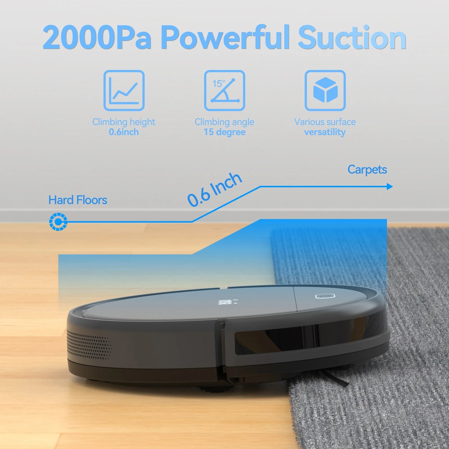 INSE Robot Vacuum Cleaner 3 In 1 Auto Cleaning And Charging