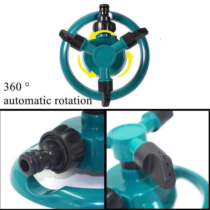 360 Degree Automatic Rotating Sprinkler Nozzle For Garden And Lawn