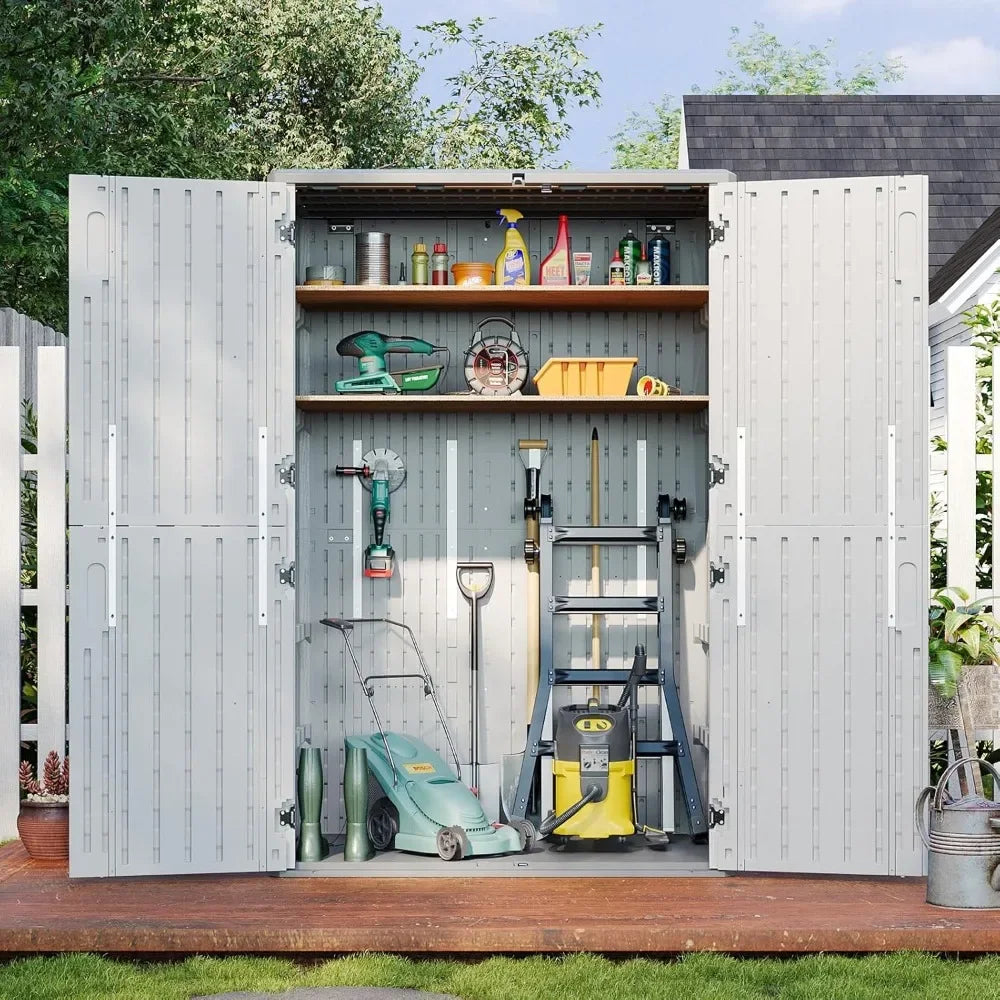 Outdoor Vertical Storage Shed With Floor Waterproof For Garage