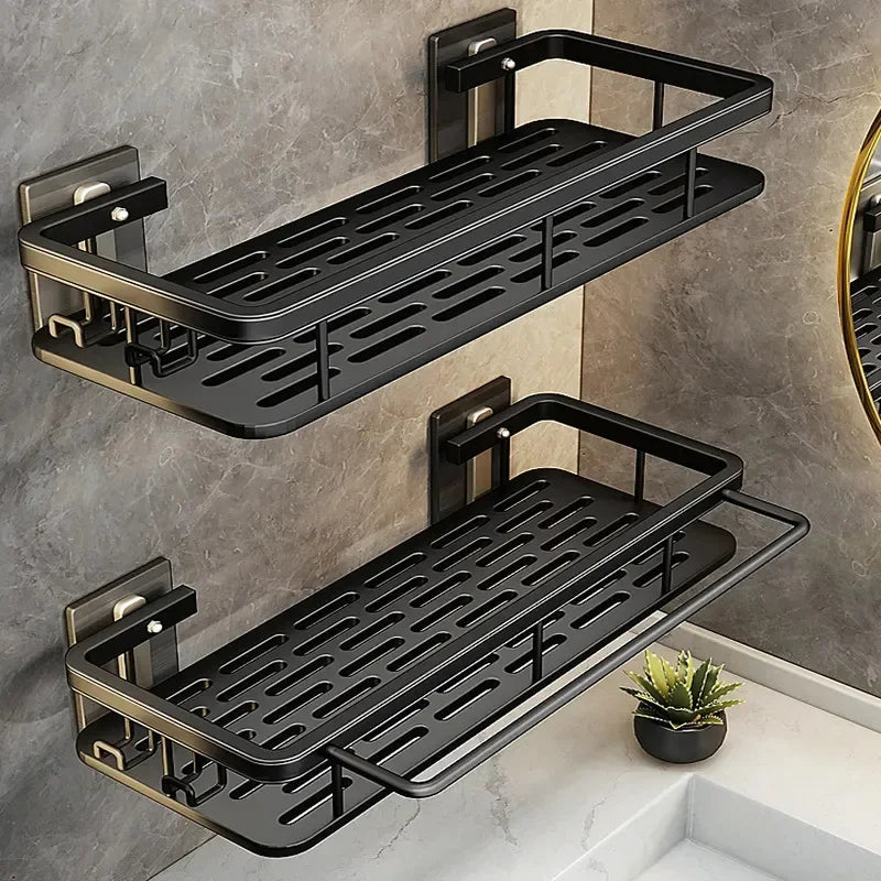 ATMDOG No Drill Aluminum Shower Shelf Rustproof Bathroom Organizer