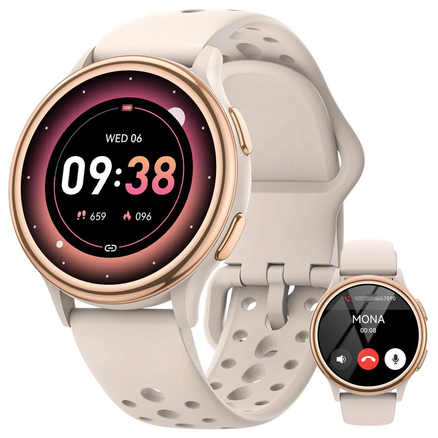 Bran Womens Smartwatch Fitness Tracker With Health Features