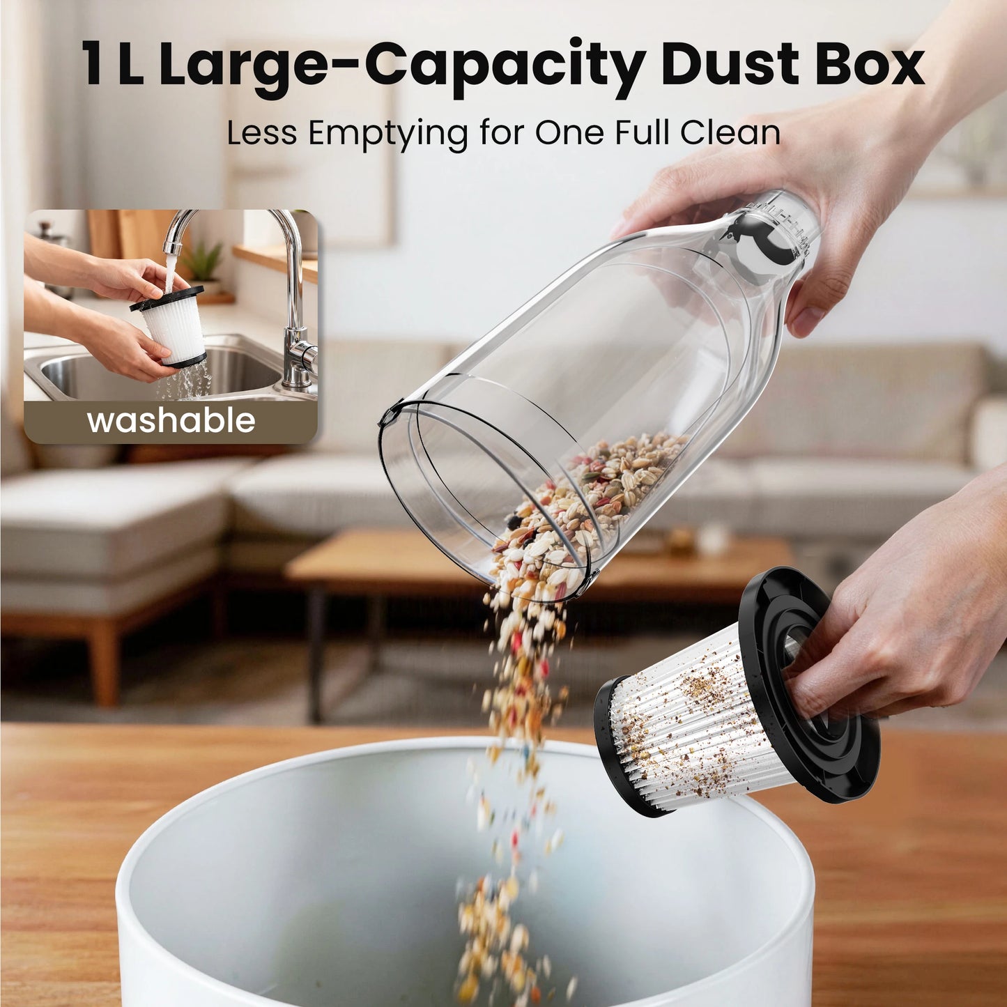 INSE R7 Corded Vacuum Cleaner 20Kpa Powerful Suction