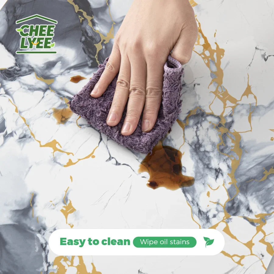 Self Adhesive Marble Wall Sticker Peel and Stick Easy DIY Install