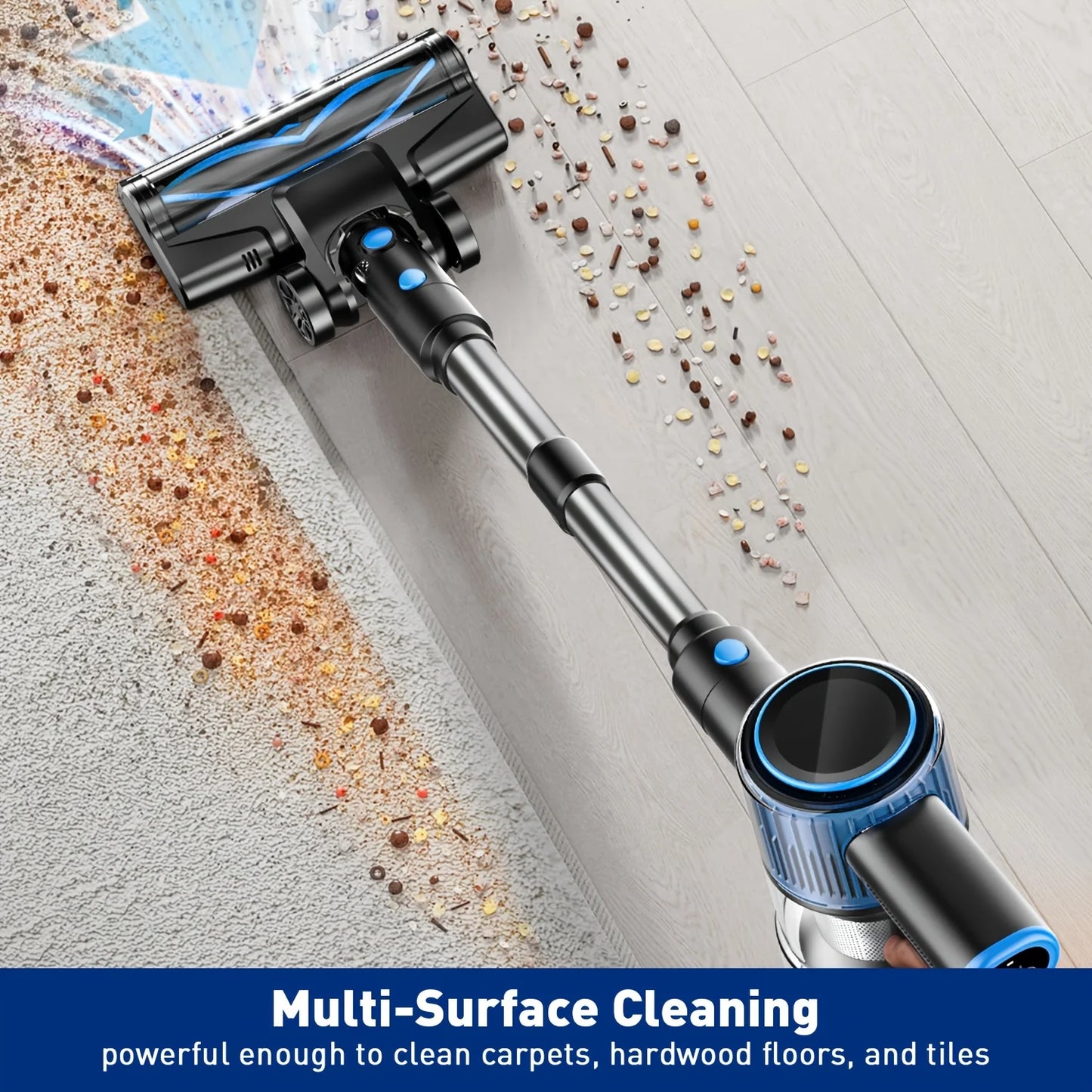 SUXIANGVAC Cordless Vacuum Cleaner 8-in-1 Suction Modes