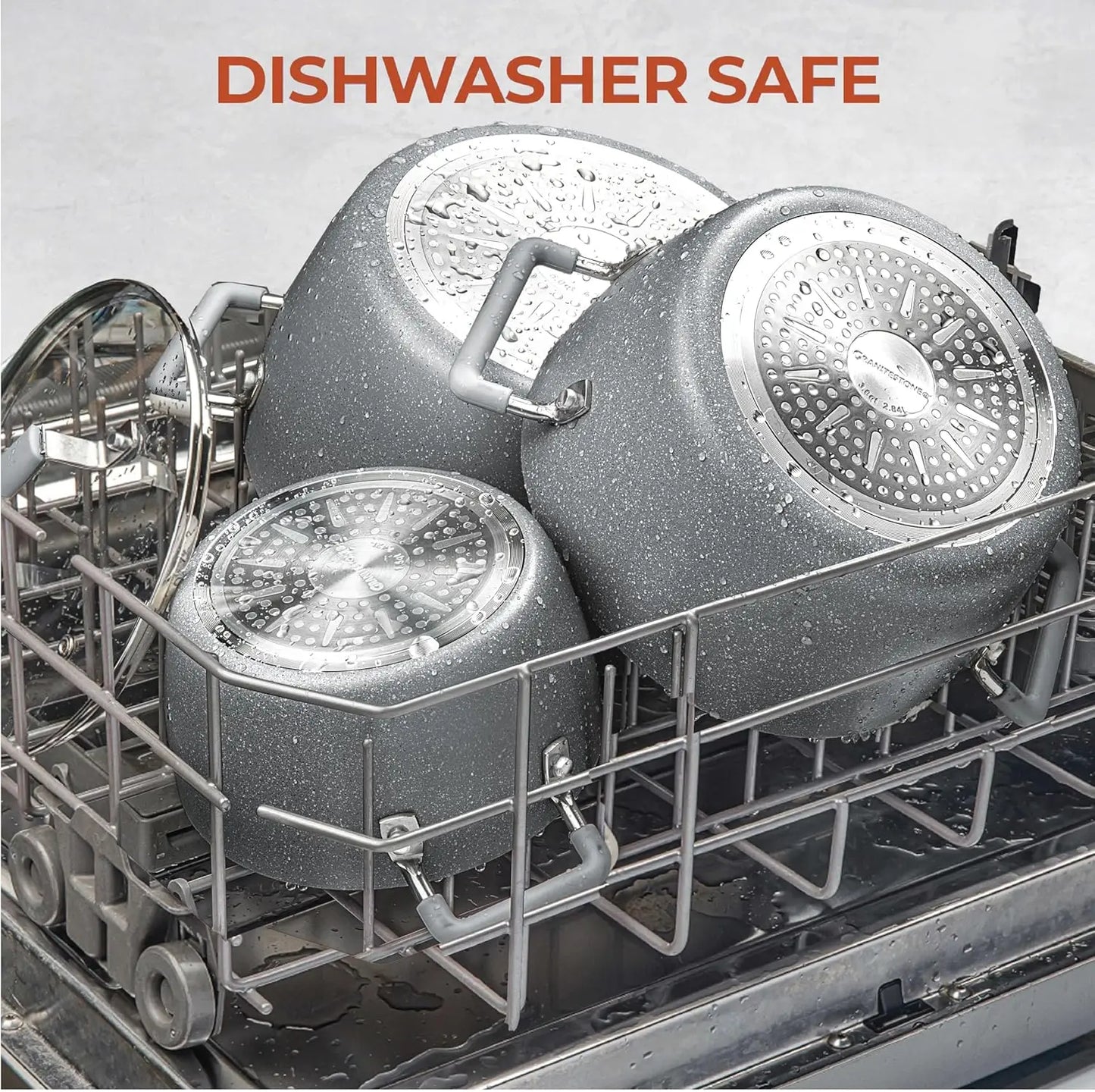 Nonstick Pots and Pans Set With Lids Dishwasher Safe