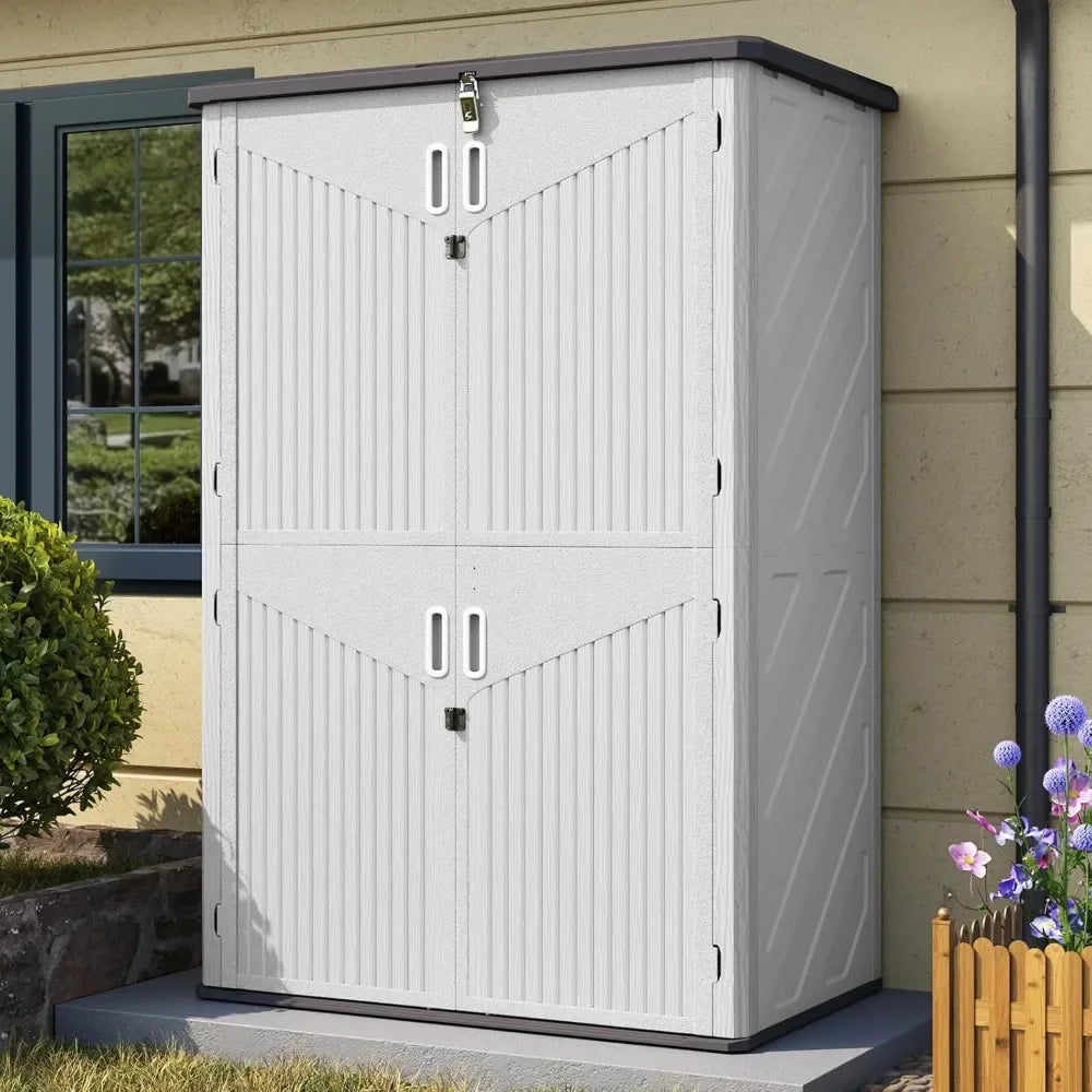 Outdoor Vertical Storage Shed With Floor Waterproof For Garage