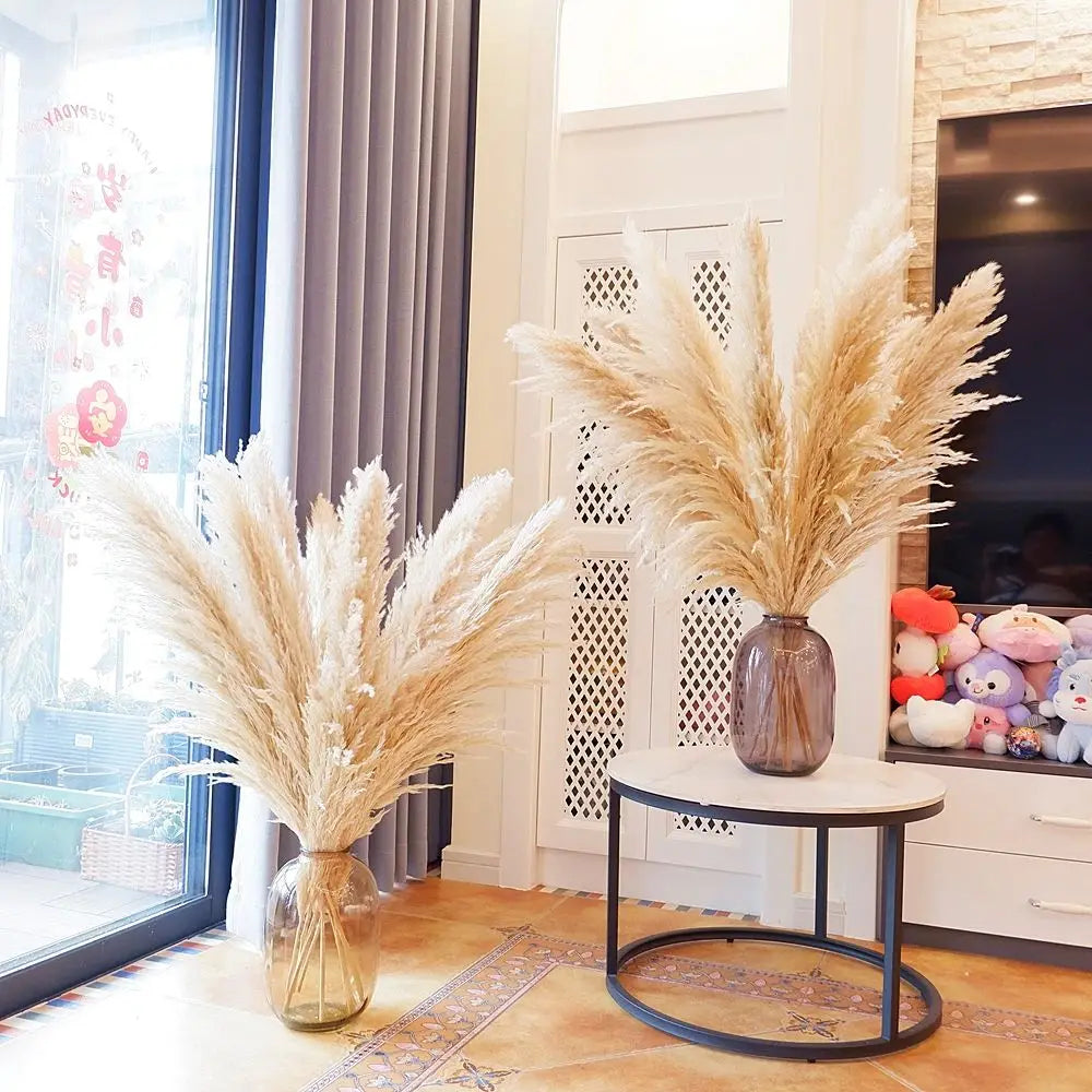 Dried Pampas Grass Bouquet 16 Pieces Boho Neutral Home Decor