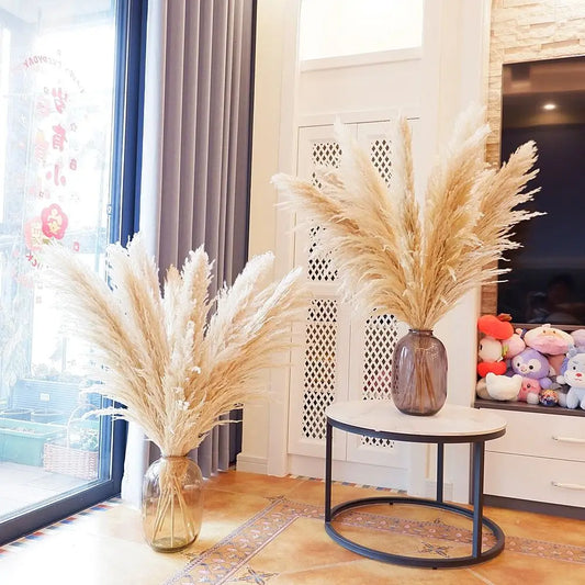 Dried Pampas Grass Bouquet 16 Pieces Boho Neutral Home Decor