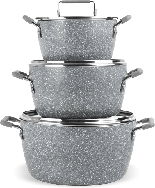 Nonstick Pots and Pans Set With Lids Dishwasher Safe
