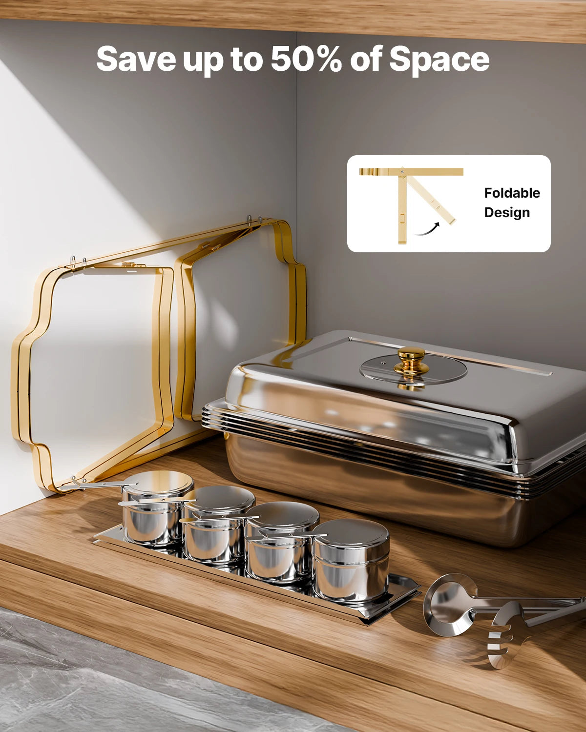 Succebuy Chafing Dish Buffet Set Stainless Steel Warmer