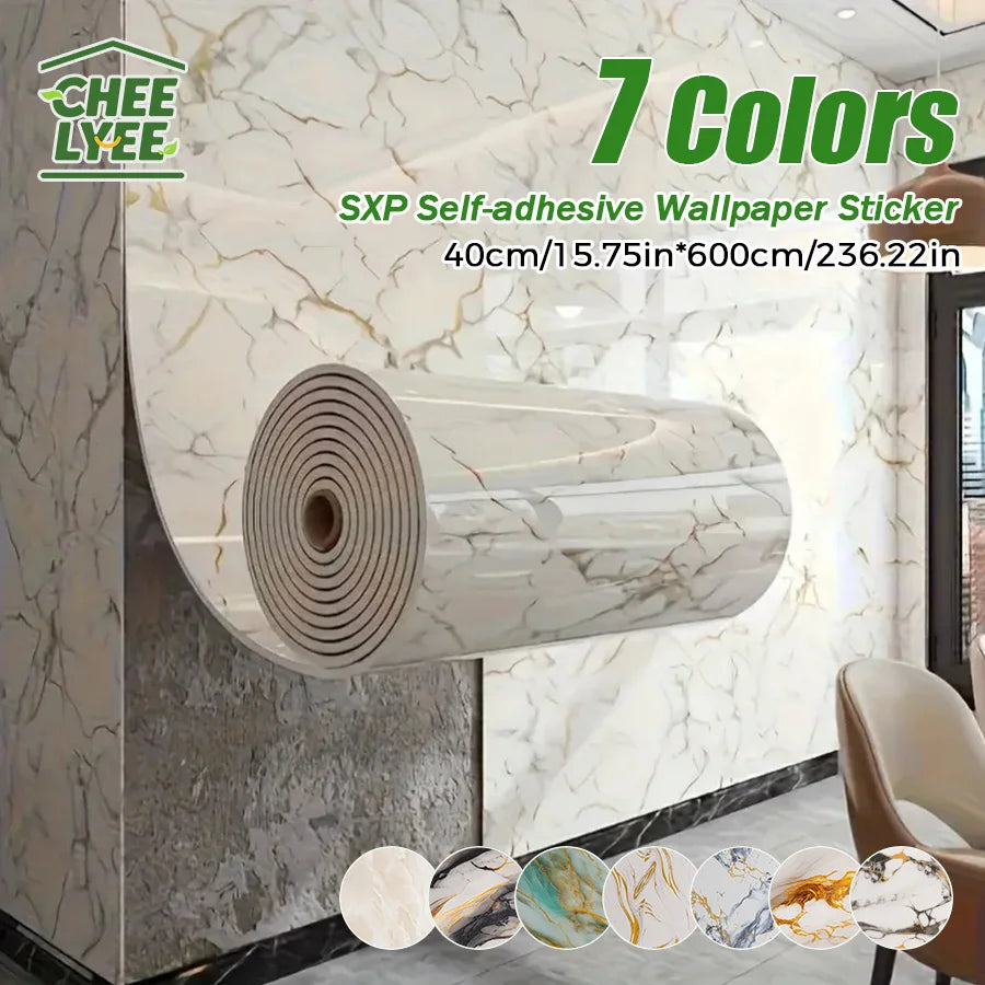 Self Adhesive Marble Wall Sticker Peel and Stick Easy DIY Install