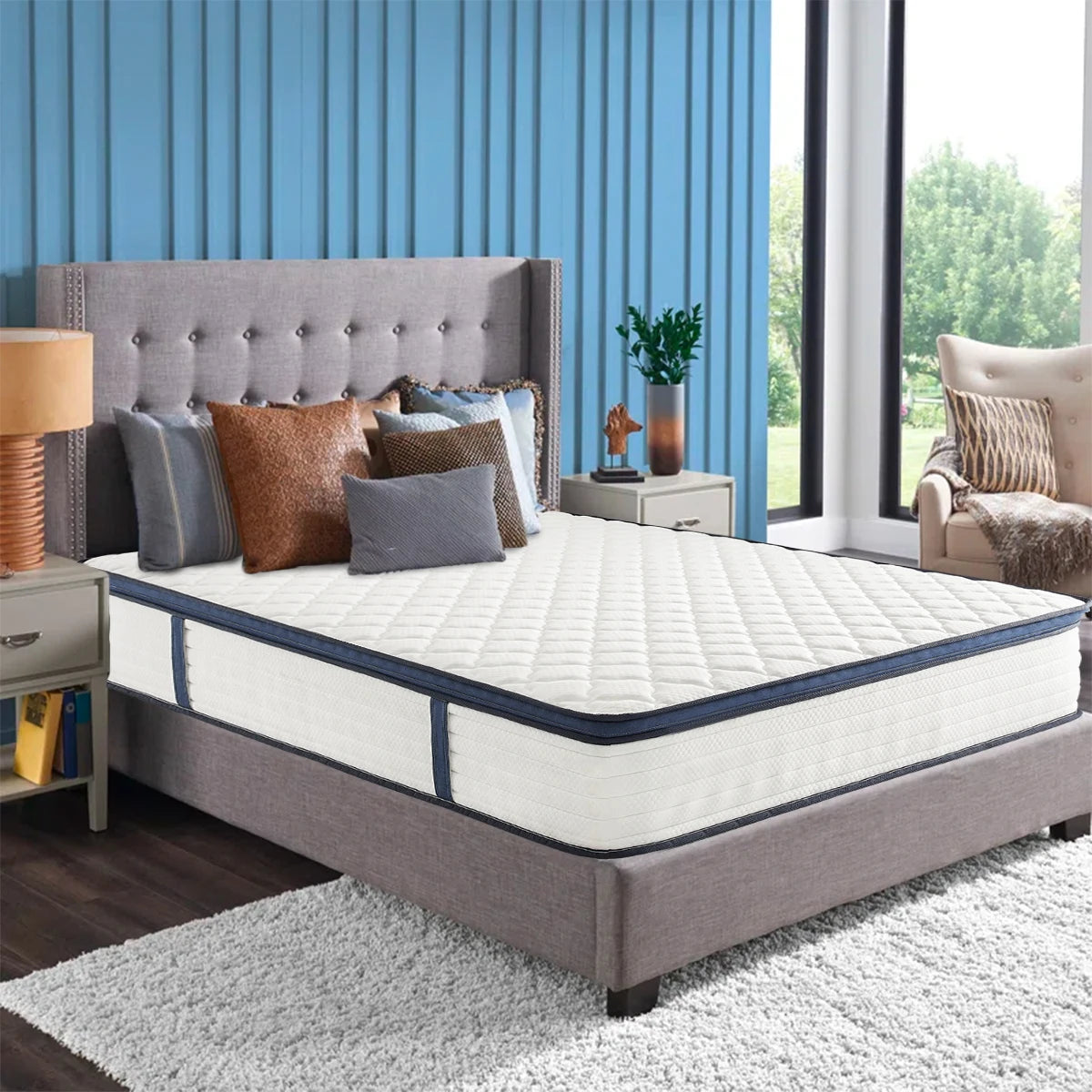 Amztree Gel Memory Foam Hybrid Mattress With Pocket Springs