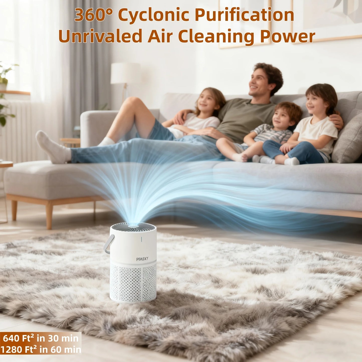 Air Purifier With HEPA Filter For Home Office Sleep Timer